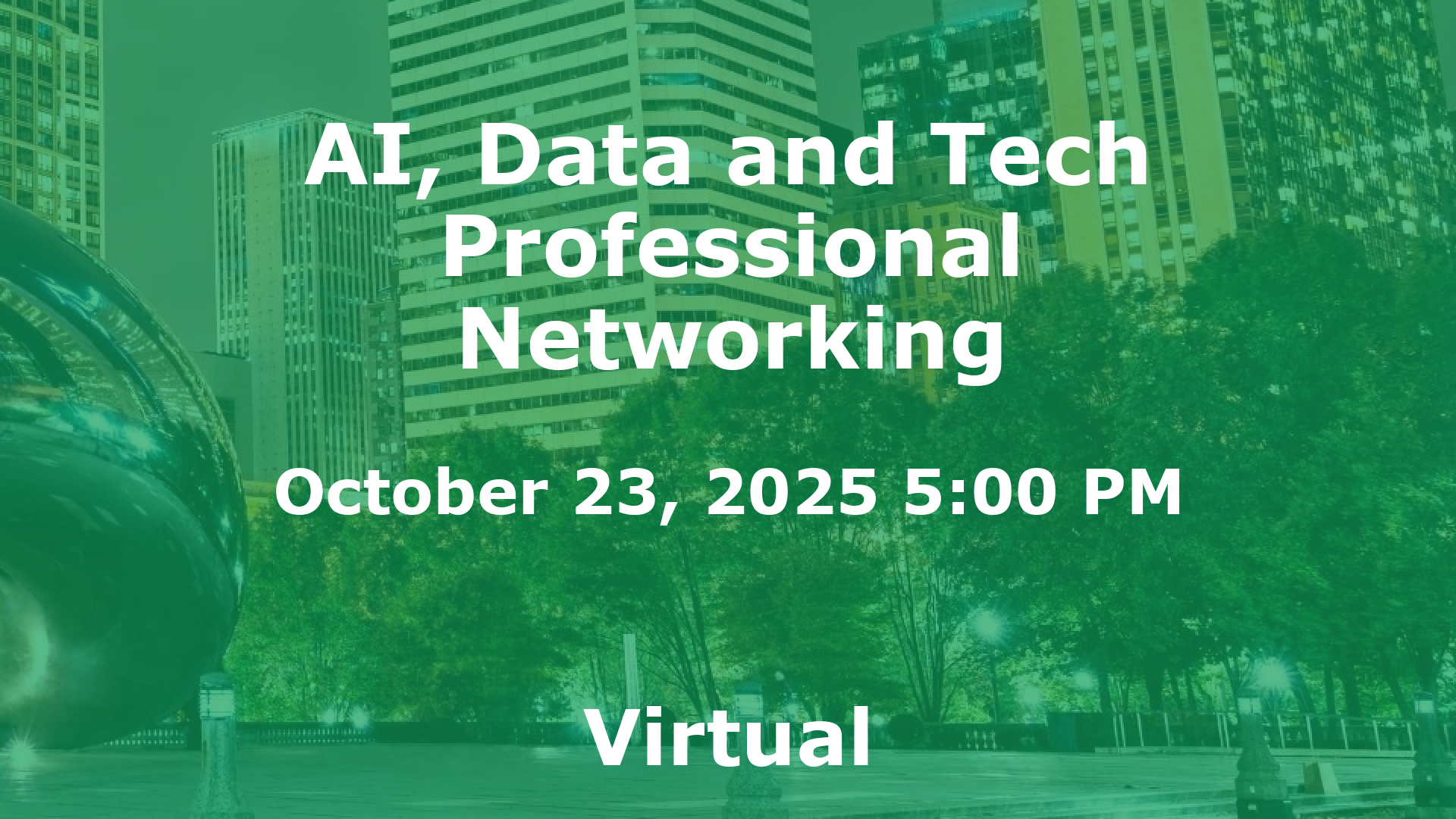 AI, Data and Tech Professional Networking event image